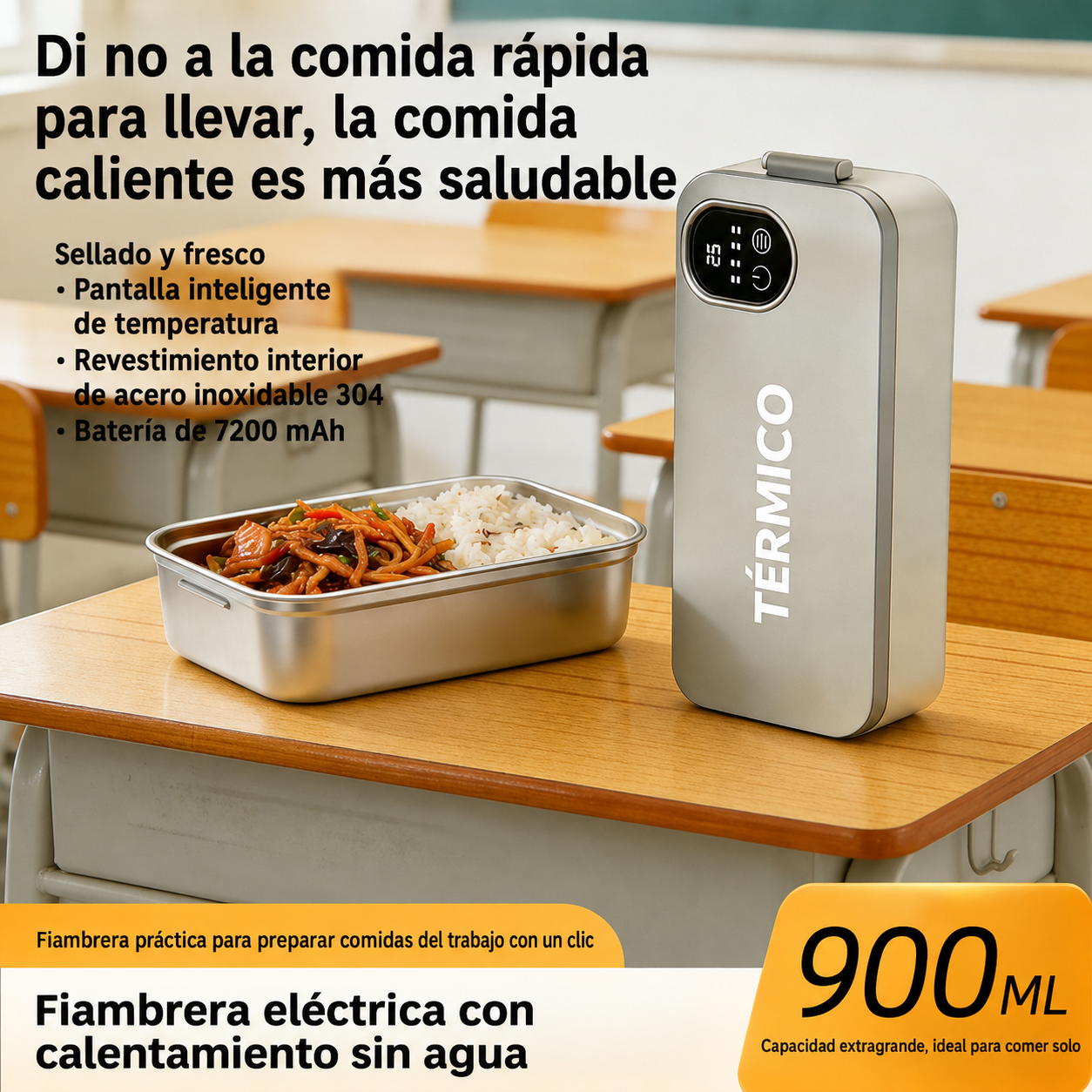 BonDia® Fiambrera Eléctrica USB · Come Caliente Donde Quieras