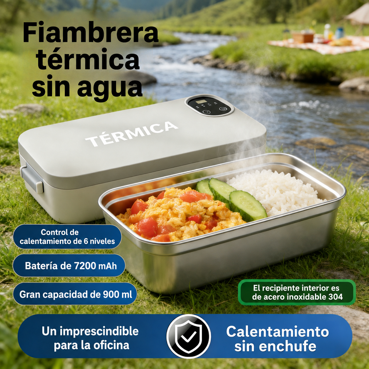 BonDia® Fiambrera Eléctrica USB · Come Caliente Donde Quieras